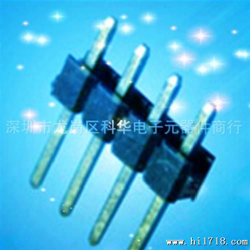 【深圳供应】2.54mm  间距 1X4P插件  针长25mm   排针