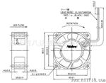 6025nidec fan日产电产D06A 工业散热风扇