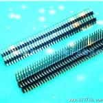 【 】1.27X2.54mm双排单塑DIP 塑高:H:=2.54mm