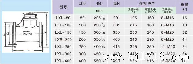 螺纹连接旋翼式水表尺寸