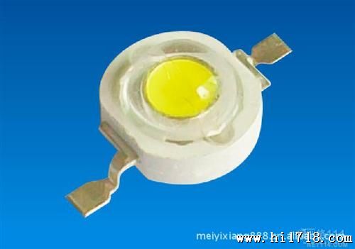 LED灯珠白光 3W大功率光源 100-110LM 正白光 双金线 新世纪