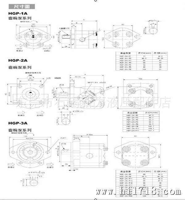 齿轮泵型号说明图2