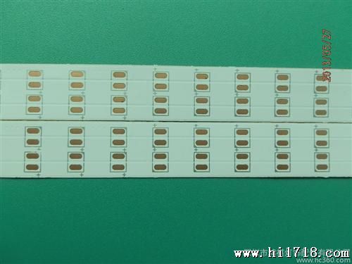 供应鸿祺5050通焊-12V-120D-16MM单色双面白灯条线路板