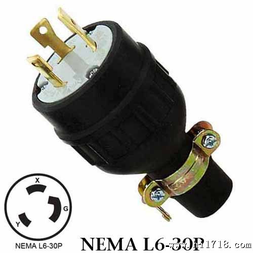 WJ-8331R NEMA L6-30 Locking Pl
