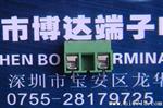 深圳现货126三位中空绿色电源座%中空接线端子*真空端子