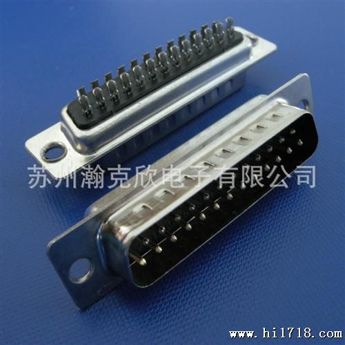 D-SUB 公座 DB25P一体焊线式 [蓝][黑]胶