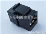 供应屏蔽直通式RJ45连接器  CAT5E标准RJ45屏蔽直通接口