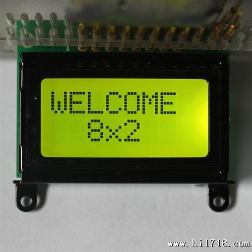 LCD0802C液晶屏显示模组模块段码点阵屏定制40*35黄绿蓝模灰模
