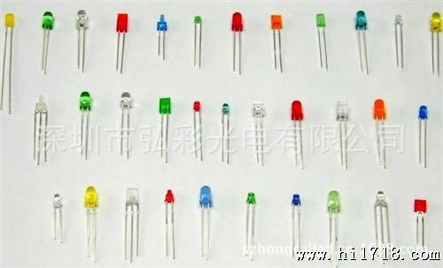 供应发光二管共阴共阳透明雾状4脚红绿蓝全彩LED