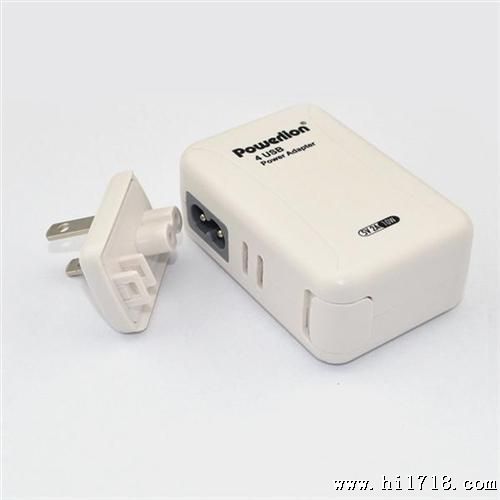 powerlion 4口U充电器 iPhone/IPAD2充电器,足2.1A输出 4U