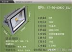 水户外LED投光灯射灯 广告灯泛光灯室外大功率投射灯50W 0.5W