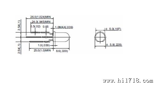 LED发光二管5mm 红绿双色