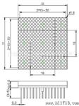 供应Ф1.6 16*16（外形32*32mm）微型LED点阵/LED dot matrix