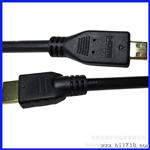 HDMI线厂批发 1.5米带屏蔽双磁环高清 mini hdmi线【现货库存】