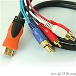 HDMI 连接线 DB19一拖三RCA 1.5M黑色DO4.5