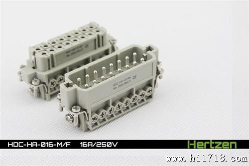 『』重载连接器HDC-HA-016  16芯 工业插座 矩形插座
