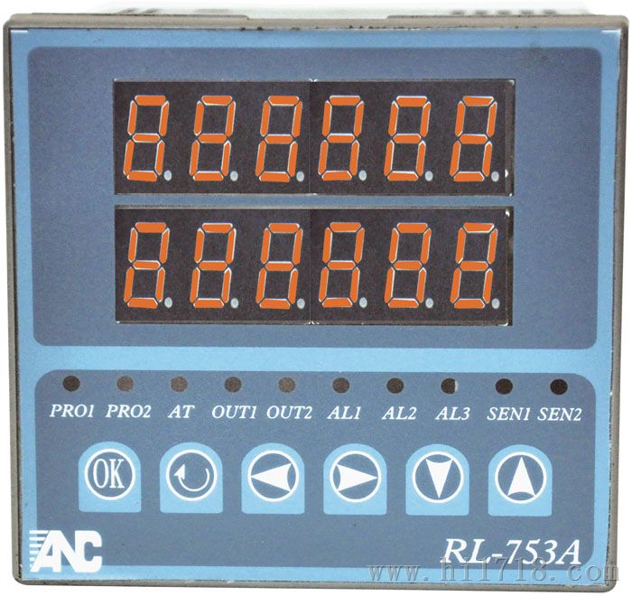 台湾友正ANC微电脑电子频率计米器/线速表/长度表转速表RL653A-6 6位数显示。96*48