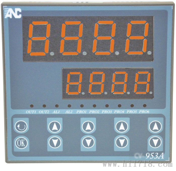 台湾友正ANC品牌电压电流表/瓦特表96*48 CV653A-4 4位数显示控制仪表