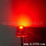 供应5mm草帽亮红光LED灯珠、草帽红光LED