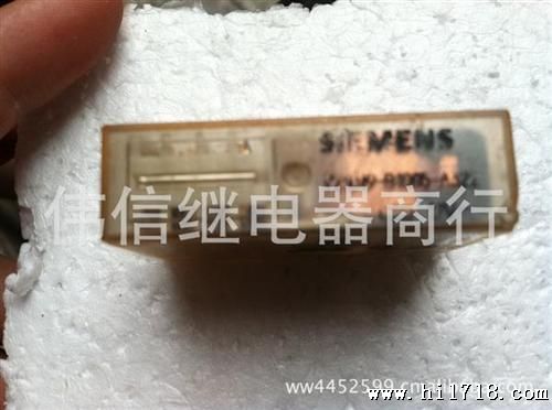 供应西门子继电器 V23049-B1005-A322 12VDC 10脚 二手拆机