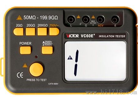 1000V缘电阻测试仪 VC60B＋