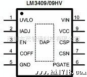 驱动高功率LED驱动IC  LM3409  hv