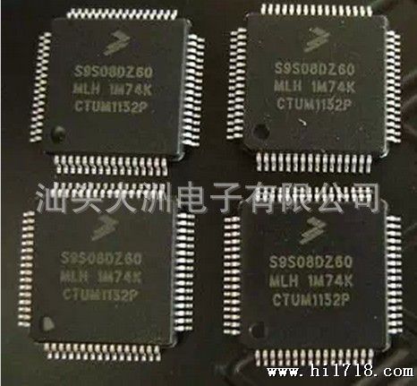 飞思卡尔智能车芯片 MC9S08DZ60MLH 原装  8位CAN 单片机