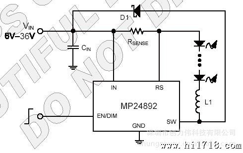 优势供应LED驱动 MP24892DJ-LF-Z
