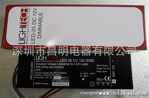  现货 GE/美国 Lightech 模块LED 驱动器 LED 25 DC 12V