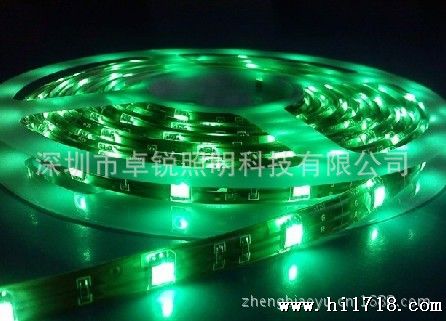 LED产品装饰品供应3528绿光 60LED水灯条