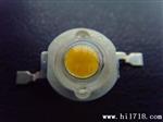 大功率LED灯珠 1WLED光源 100-110LM 双金线 暖白光