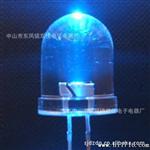 精品供应发光二管10MM白色LED灯珠圆形有边 无边短脚长脚