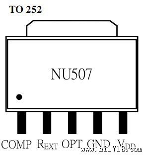 内置MOSLED驱动芯片NU507-80MA带过温保护功能