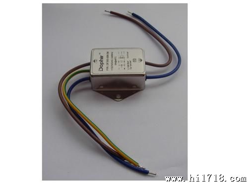 供应带线单相电源滤波器，DF201系列滤波器，PVC接线方式