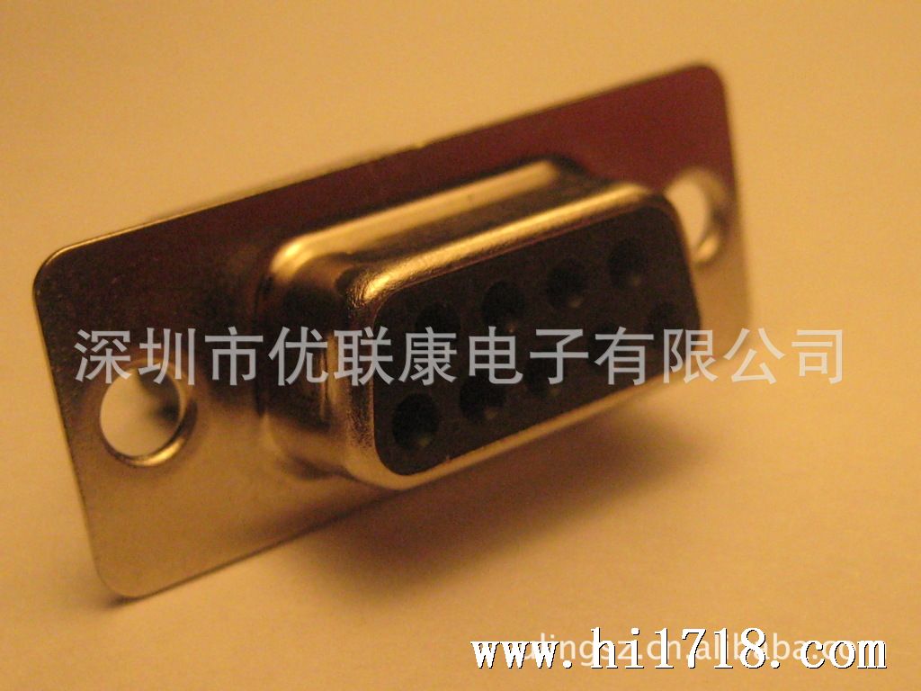 D-SUB打端子插壳式9P母头