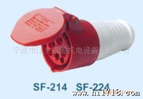 工业插头插座,耦合器及接插装置 SF-224 32A 四级连接器 红色