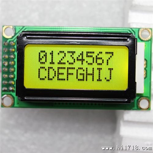 0802B液晶屏显示模组块段码点阵屏定制58*32黄绿蓝模灰模