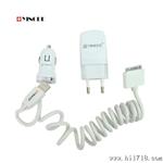 yingde iphone ipad欧规三合一充电器 套装配1.2米定型线