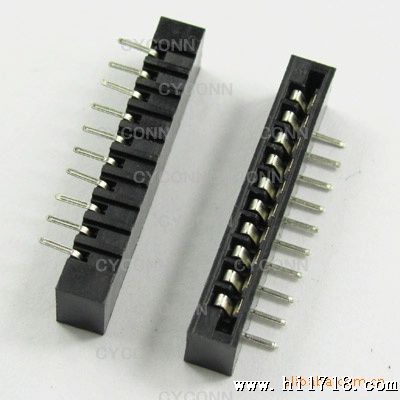 2.54mm 10P 90度 FFC/FPC连接器 2.54连接器