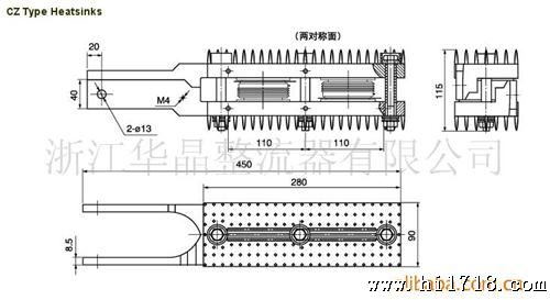 供应CZ型叉指散热器(图)