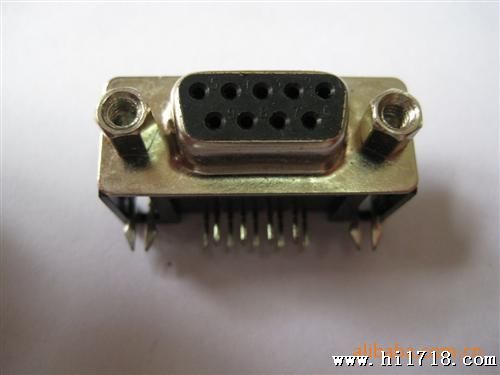 D-SUB9PIN90度弯脚连接器