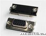 D-SUB15P2.0母座，SLIM15P2.0前八后七母头侧鱼叉