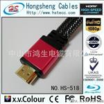 HDMI 高清线 生产厂家 HDMI CABLE 1.4版 圆线扁线 连接线