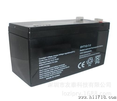 厂家批发12v7ah铅酸蓄电池 ups报警器用  支持混批