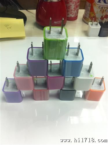 深圳厂家批发苹果小绿点充电器   迷你智能手机充电器
