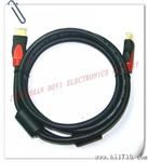 供应1.4版双色双磁环hdmi线1.5米
