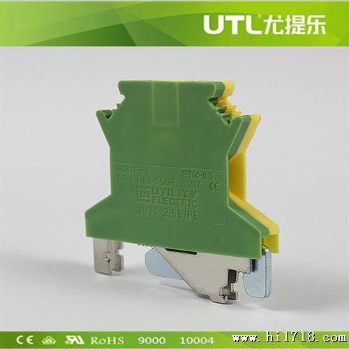 utl供应JUT12.5B/PE通用型螺钉接线端子 接地端子排生产厂家