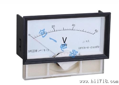 59C23-V 指针式电工电气仪表伏特表 直流电压表 130*70