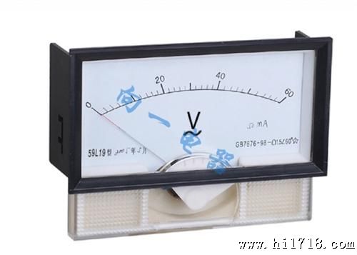 板表指针表 59L19-V AC伏特测量仪表 交流电压表 130*70