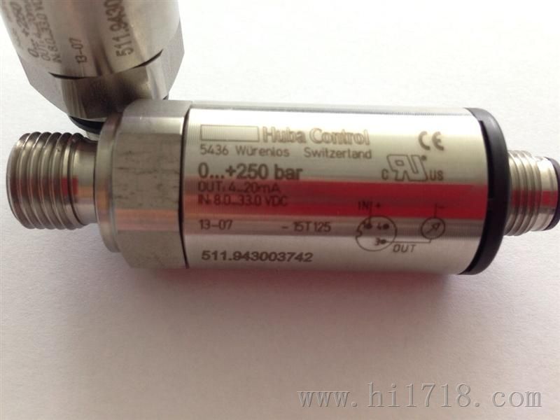 瑞士富巴huba压力传感器0~250bar 4~20ma G1/4 511.